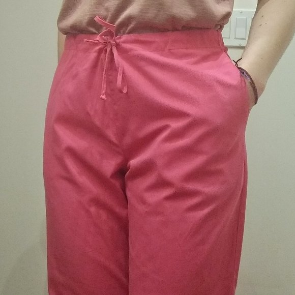 Pink Nursing Scrub Pants - Picture 1 of 3